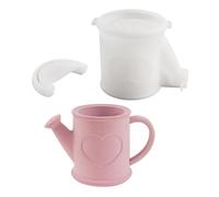 Moules en silicone en forme de bouilloire créative pour vase, pot de rangement, texture en silicone pour travaux manuels, arrosoir