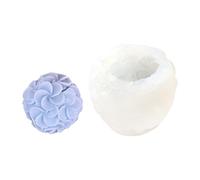 Moules en silicone en forme de boule, fleurs, résine époxy, moules faits à la main, moules à craie, fleurs, boules, ornement, silicone, résine époxy