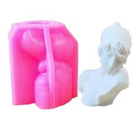 Moules en silicone en forme de buste pour savon, cire de soja, bricolage, résine époxy pour bricolage, fête, maison, dîner, jours festifs, décoration