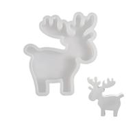 Moules en silicone en forme de cerf de Noël pour résine époxy, béton, ciment - Moules en silicone pour loisirs créatifs, gypse, ornement, résistance à la température