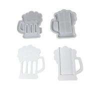 Moules en silicone en forme de chope de bière, pince à billets en verre, démoulage facile pour résine époxy, porte-monnaie, décoration de la maison, moules en silicone