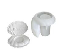Moules en silicone en forme de coquillage de mer pour bougeoirs, porte-bougies, plateau de rangement de bijoux, résistance à la température