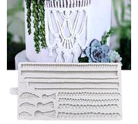 Moules en silicone en forme de corde et de pompons pour décoration de gâteaux, fondants, biscuits, savons, sucre, pudding, chocolat, bonbons, dessert, bougie