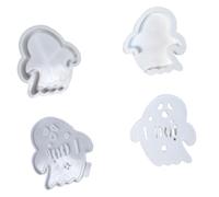 Moules en silicone en forme de crâne fantôme pour faire du savon facile à démouler sur le thème d'Halloween