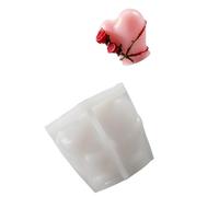 Moules en silicone en forme de cœur de rose, moule en silicone polyvalent résistant à la pour bougie en résine époxy, savon, décoration de mariage, bougie en forme de cœur