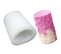 Moules en silicone en forme de cylindre pour savon, décoration d'intérieur, loisirs créatifs, projets de résine époxy, plâtre, moules en silicone pour décoration de la maison
