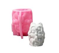 Moules en silicone en forme de figurine chinoise pour ciment et argile pour résine époxy, savon, décoration d'intérieur, béton