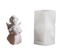 Moules en silicone en forme de figurine d'ange pour la fabrication de savon, moule multifonction en silicone pour résine époxy, moule à ciment d'ange
