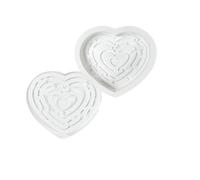 Moules en silicone en forme de labyrinthe en forme de cœur pour faire des mousses, des gâteaux, des gâteaux, des chocolats, des fondants, des desserts, des labyrinthes, des desserts en silicone