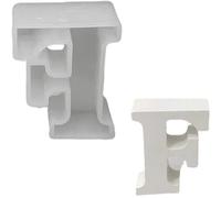 Moules en silicone, en forme de lettres de l'alphabet, en forme de lettres (F)