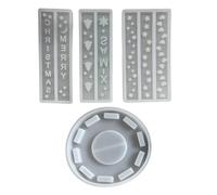 Moules en silicone en forme de maison pour travaux manuels de petites formes d'intérieur, accents d'amour, créer des moules uniques et décoratifs en plâtre