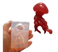 Moules en silicone en forme de méduse créature marine pour porte-clés, breloque de téléphone et résine époxy cnidaire en cire de bougie