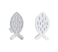 Moules en silicone en forme de poisson créature marine pour fabrication de résine époxy, support de bougie chauffe-plat, décoration en gypse