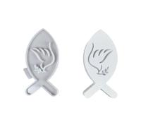 Moules en silicone en forme de poisson en forme de créature marine pour fabrication de résine époxy, support de bougie chauffe-plat, gypse, décoration d'intérieur