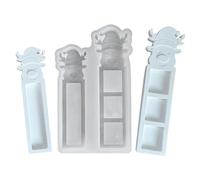 Moules en silicone en forme de renne de Noël, moule en silicone blanc - Moules saisonniers pour décoration de chocolat, gomme, bonbons, argile, cire polymère, époxy