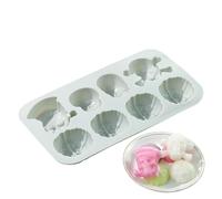 Moules en silicone en forme de tête de mort - 8 cavités | Passe au lave-vaisselle multifonctionnels de qualité alimentaire pour décoration d'Halloween