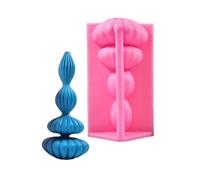 Moules en silicone en forme de tour géométrique pour travaux manuels, savon, décorations de bureau, projets en résine époxy