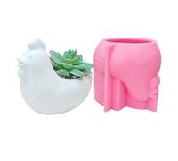 Moules en silicone en forme de vache, canard, mouton, pour photophore en résine époxy, récipient de décoration d'intérieur