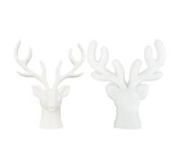 Moules en silicone en forme d'élan - 15,5 x 16 cm - Design léger - Moules en silicone de Noël à retrait facile - Modélisation artisanale - Sculpture - Moules en résine de renne - Atelier d'intérieur