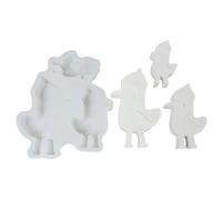 Moules en silicone en forme d'oiseau pour résine époxy, savon, bonbons, chocolat, fondant, gypse pour décoration de la maison