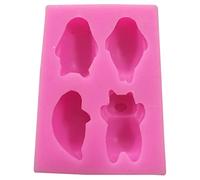 Moules en silicone en forme d'ours et de phoque pour décoration de gâteau en argile au chocolat pour enfants