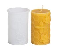 Moules en silicone en relief d'abeille et en nid d'abeille, bougie pilier 3D, moules à bougies en silicone, moules à bougies pour mouler, moules à mouler, moules à plâtre pour savon, plâtre (E)