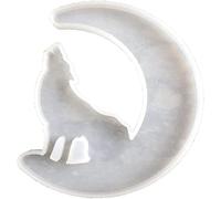 Moules en silicone en résine époxy, moule d'humeur croissants, moule créatif de lune pour lune, loup, lune, queue de sirène (loup)