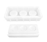 Moules en silicone époxy - Réutilisables - Outils de bricolage antiadhésifs - Moules pour aquarium et bougeoirs en résine époxy - Pour plâtre, fête d'anniversaire, petit cadeau de bienvenue