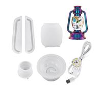 Moules en silicone facilement démoulables en résine époxy cristal lampes résine résine socle de lampe parfait pour bricoler des formes pour lampes de chevet