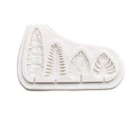 Moules en silicone faits à la main en forme de feuille de palmier pour décoration de gâteaux