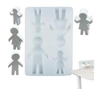 Moules en silicone familiaux : moulage de figurines en résine, mini projets de sculpture époxy | Moule de statues d'affichage à la maison, décoration d'ornements créatifs, artisanat qu
