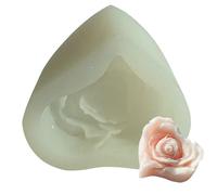 Moules En Silicone,Figurines En Silicone Petites Et En Forme De Cœur - Moule À Bougie Parfumée Et Savon,Pour Plâtre, Pâte à Sucre, Salle de Bain,