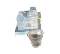 Moules en silicone flexibles en forme de tasses pour projets alimentaires et artisanaux, texture en silicone adaptée à une utilisation à la maison et en classe, petit moule accessoire