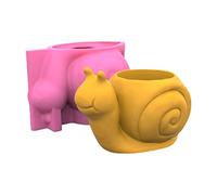 Moules En Silicone Forme D'escargots 'animaux Mignons Pot De Fleur Dessin Animé Vase 'escargots Mignons Décoration Jardin Maison Pour Succulentes Moule Silicone 'escargot