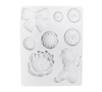 Moules en silicone gaufré pour créer des pâtisseries délicates en forme de rose angélique, parfaits pour les amateurs de pâtisserie et d'artisanat, moules à savon faits à la main