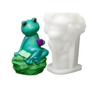 Moules En Silicone Grenouille - Moulage De Résine Animale 3D | Savon À Bougie De Forme Réaliste | Moule De Grenouilles Réalistes, Décoration Artisanale Créative, Fabrication De Figurines Faites À La M
