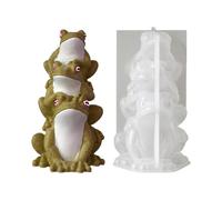 Moules En Silicone Grenouille Pour Creation De Bougies - Fournitures Pour Fabrication De Bougies Grenouille 3D | Moule De Coulage Pour La Resine | Pour Savon, Argile, Ciment, Résine, Décoration Maison