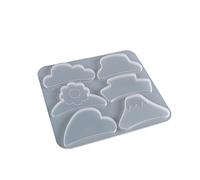 Moules en silicone, kit de moules en résine pour pinces à cheveux, barrettes géométriques en métal époxy pour loisirs créatifs en résine pour femme, pince à cheveux (moule)