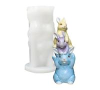 Moules En Silicone Lapin De Pâques | Moules En Silicone 3D Pour Décoration De Pâques - Forme À Résine Époxy - Pour Organisateurs De Fêtes Enseignants D'Art Passionnés De Fêtes Amateurs