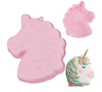 Moules en Silicone Licorne 3D pour Gâteau - Créez un Anniversaire Magique | Grand Moule Gâteau Licorne Antiadhésif pour Pâtisserie Facile, Fêtes d'Enfants & Goûters | Silicone de Qualité, Rose