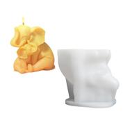 Moules en silicone mère et enfant éléphant ornement moules en résine époxy plâtres moulages mère et enfant éléphant en silicone pour décoration de la maison