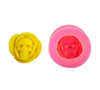 Moules en silicone motif tête de mort rose pour savon, décoration d'intérieur, résine époxy, plâtre, fondant