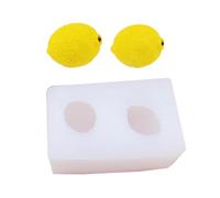 Moules en silicone moulé à la chaleur avec 4 motifs pour la fabrication de gâteaux, chocolats et bijoux, balimbing citron, melon musqué, raisin