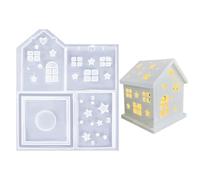 Moules en silicone - Moule en silicone - Maison - Moule en silicone - Bougeoir - Arbre - Moule en silicone - Maison Noël - Moule en silicone - Moule en plâtre pour couler