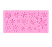 Moules en silicone, moules à chocolat, flocon de neige, dentelle, moule en silicone, outils de décoration de gâteaux, cupcakes, bonbons, résine, argile, chocolat, 11,7 x 5,9 cm