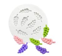 Moules en silicone, moules de cuisson, 7,1 x 7,1 cm en forme d'épis de blé, moule à gâteau en silicone, outils de décoration pour fondant, moule à cupcakes au chocolat