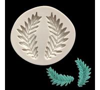 Moules en silicone, moules de cuisson, 7 x 5,5 cm, moules en silicone en forme de branche d'olivier, outils de décoration de gâteaux fondants