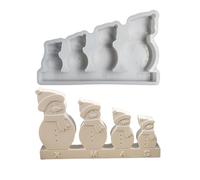 Moules en silicone - Moules de cuisson de Noël antiadhésifs | Moules mignons de vacances d'hiver | Moules en silicone pour décoration de Noël pour bougie, savon, cire, résine époxy