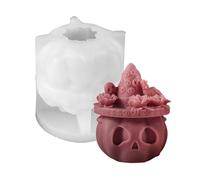 Moules en silicone multi-usages en forme de tête de mort, citrouille, outil de cuisson pour savon fait main, chocolat, crâne, citrouille