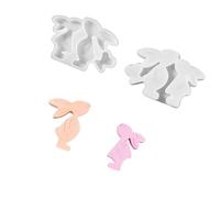 Moules en silicone multi-usages pour la fabrication de savon, chocolat, fondant, résine, lièvre en forme de cœur